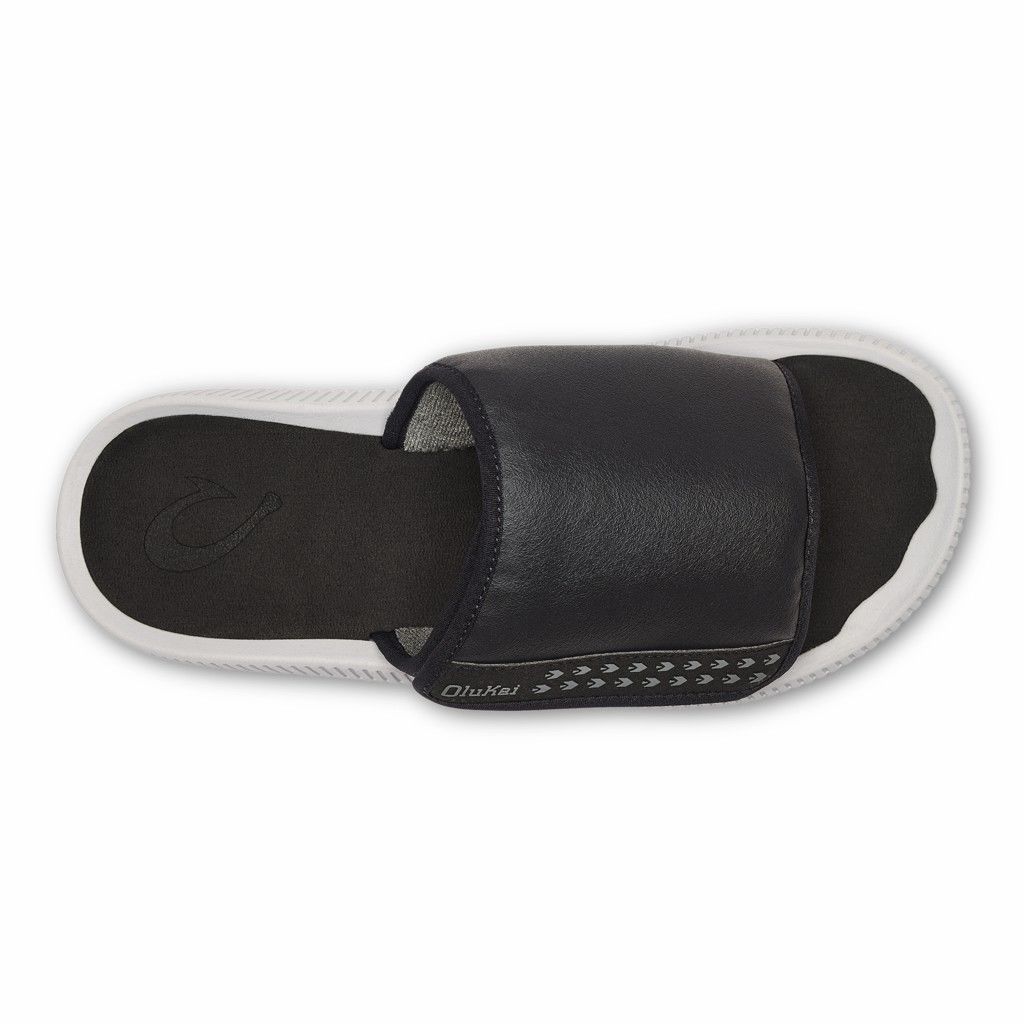 Sandalias Olukai Ulele ‘Olu - Sandalias Hombre Negros 20749-618